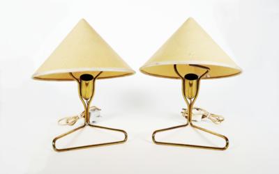 Paar Aal Wand- oder Tischlampen, Rupert Nikoll, Wien um 1952 - Möbel und Interieur