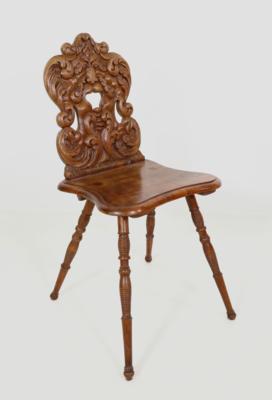 Brettstuhl bzw. Sessel im Barockstil - Furniture and interior