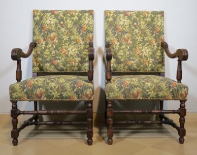 Paar Armlehnsessel im Barockstil um 1900 - Furniture and interior
