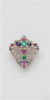Diamantbrosche zus. ca. 0,70 ct - Antiques, art and jewellery - Salzburg