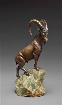 Tierfigur Steinbock, 1. Hälfte 20. Jhdt. - Arte, antiquariato e gioielli - Salisburgo