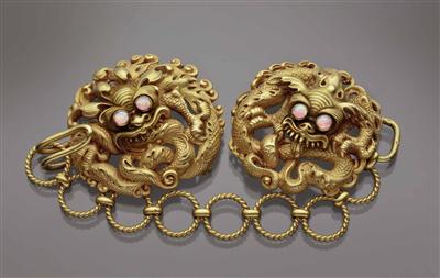 Umhangschnalle mit asiatischem Drachen - Antiques, art and jewellery - Salzburg