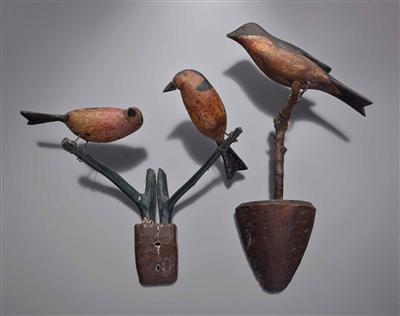3 Singvögel in Viechtauer Art - Asta di pasqua (arte e antiquariato)