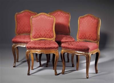 4 Barocksessel, 18. Jhdt. - Easter Auction (Art & Antiques)