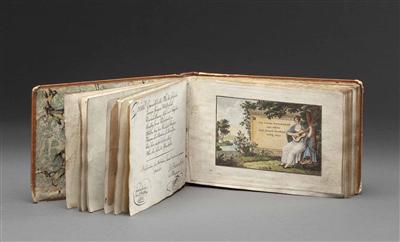 Freundschafts- und Poesiealbum für Jean Seiler aus Interlaken, Schweiz, 1813 - 1827 - Velikono?ní aukce