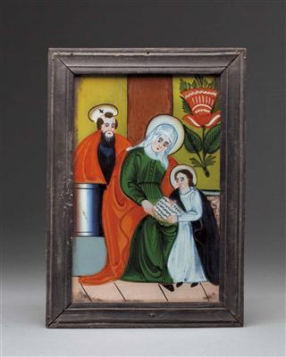 Hinterglasbild, Oberösterreich, Sandl 19. Jhdt. - Easter Auction (Art & Antiques)