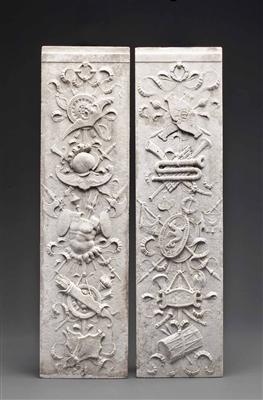 Paar Carrara-Marmor - Reliefpaneele im italienischen Renaissancestil, 19. Jhdt. - Easter Auction (Art & Antiques)