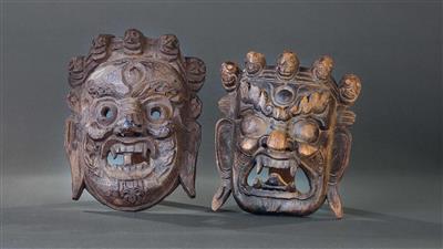 2 Tibetanische Dämonenmasken - Um?ní, starožitnosti, šperky – Salzburg