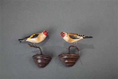 2 Viechtauer Singvögel, 19./20. Jhdt. - Osterauktion - Kunst und Antiquitäten