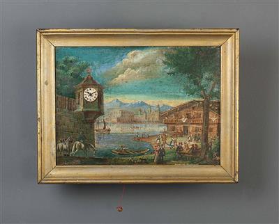 Bilderuhr von Josef Gabriel FREY um 1850/60 - Osterauktion - Kunst und Antiquitäten