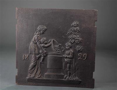 Ofenplatte der Biedermeierzeit, 1. Drittel 19. Jhdt. - Easter Auction (Art & Antiques)