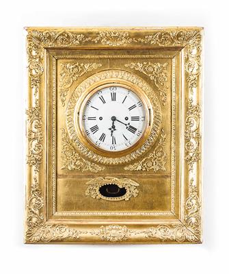 Biedermeier-Rahmenuhr um 1830 - Sammlung Friedrich W. Assmann