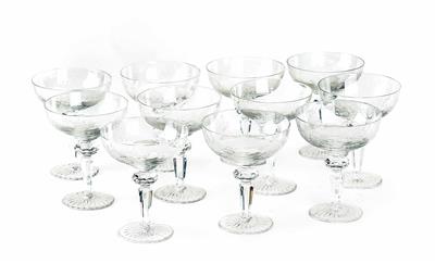 11 Champagnerschalen, 3. Drittel 20. Jhdt. - Sammlung Friedrich W. Assmann
