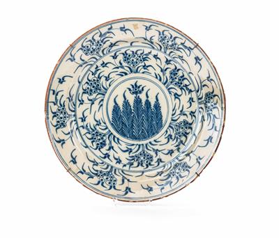 Teller, Englische Delftware, Mitte 18. Jhdt. - Sammlung Friedrich W. Assmann