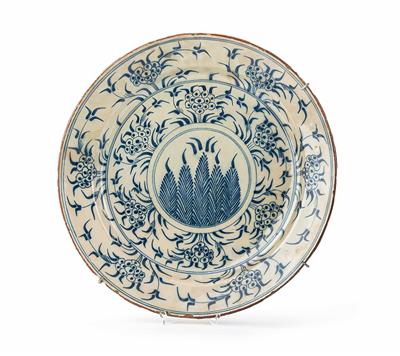 Teller, Englische Delftware, Mitte 18. Jhdt. - Sammlung Friedrich W. Assmann