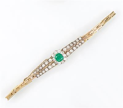Altschliffdiamantarmkette zus. ca. 2,80 ct - Schmuck, Taschen- und Armbanduhren - Kunst des 20. Jahrhunderts
