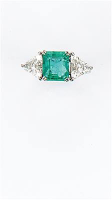 Diamantdamenring zus. ca. 2 ct - Schmuck, Taschen- und Armbanduhren - Kunst des 20. Jahrhunderts