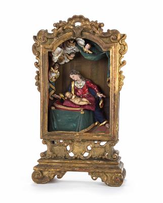 Kleiner Hausaltar, Alpenländisch 18. Jhdt. - Christmas-auction Salzburg- Furniture, Carpets, Paintings