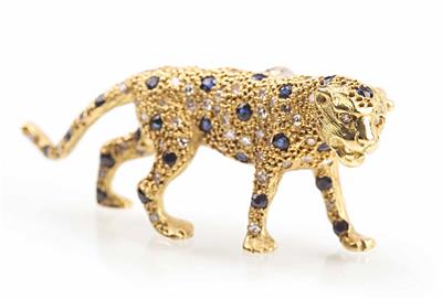 Brillantbrosche "Leopard" zus. 0,62 ct - Umění, starožitnosti, šperky – Salzburg