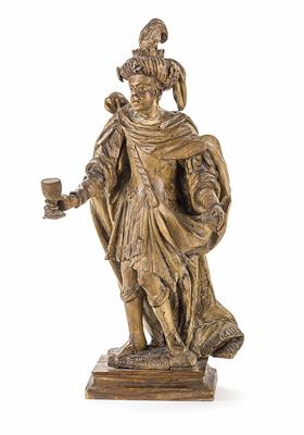 Balthasar, Hl. Drei König-Krippenfigur, Alpenländisch, 18. Jhdt. - Asta di pasqua (arte e antiquariato)