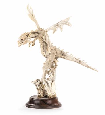 Geflügelter Drache, wohl 19. Jhdt. - Easter Auction (Art & Antiques)