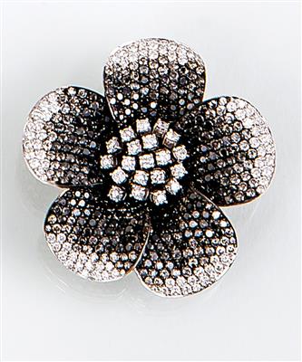 Brillantblütenbrosche zus. ca. 10 ct - Umění, starožitnosti, šperky – Salzburg