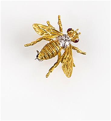 Diamantbrosche "Biene" - Schmuck, Taschen- und Armbanduhren - Kunst des 20. Jahrhunderts