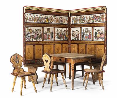 Bauernstuben-Essecke, Mitte 20. Jhdt. - Christmas-auction Furniture, Carpets, Paintings