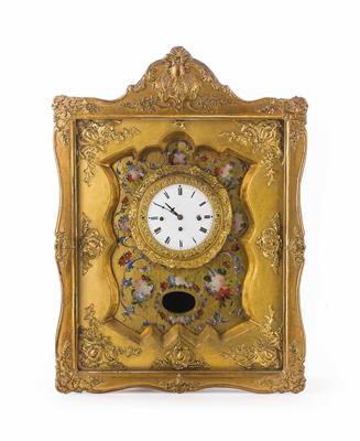 Biedermeier Rahmenuhr, Mitte 19. Jhdt. - Christmas-auction Furniture, Carpets, Paintings