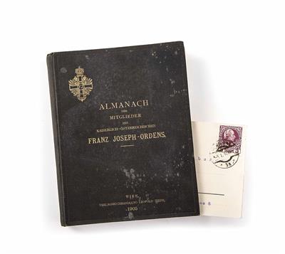 Almanach der Mitglieder des kaiserlich-österreichischen Franz Joseph-Ordens - Christmas-auction Furniture, Carpets, Paintings