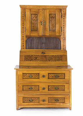 Josefinischer Aufsatz-Schreibschrank, Österreich um 1800 - Easter Auction (Art & Antiques)