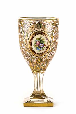 Pokal, wohl Josephinenhütte, Schreiberhau um 1900 - Salzburg: Osterauktion