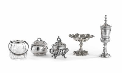 5 Tischgedeck-Gegenstände, 19./20. Jhdt. - Antiques, art and jewellery – Salzburg