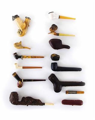 Sammlung von 9 Stück Pfeifen, tlw. für Zigarren, 19./20. Jhdt. - Arte, antiquariato e gioielli – Salisburgo