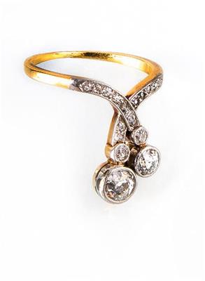 Diamantdamenring zus. ca. 0,95 ct - Umění, starožitnosti, šperky – Salzburg