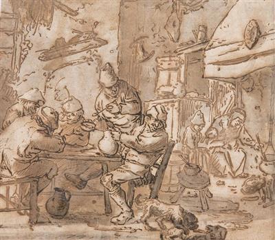 Adriaen von Ostade - Vánoční aukce - obrazy, koberce, nábytek