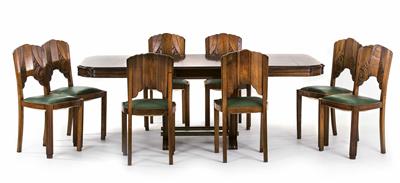 Art Deco-Esssitzgruppe um 1925/30 - Christmas-auction Furniture, Carpets, Paintings