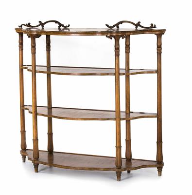 Biedermeier-Etagere, 2. Drittel 19. Jahrhundert - Vánoční aukce - obrazy, koberce, nábytek