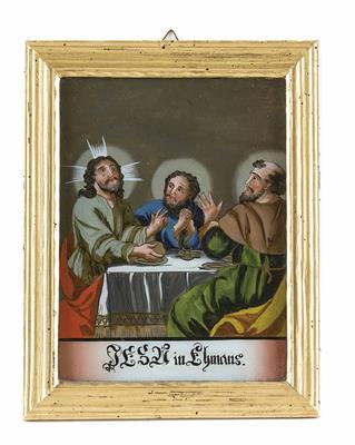 Hinterglasbild, Tirol 19. Jahrhundert - Vánoční aukce - obrazy, koberce, nábytek
