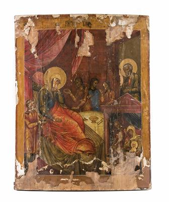 Russische Ikone, 16./17. Jahrhundert - Christmas-auction Furniture, Carpets, Paintings