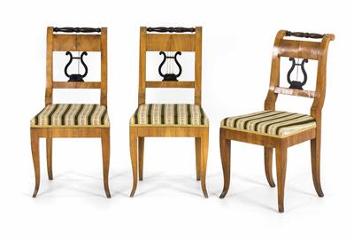 Drei Biedermeier-Sessel um 1820/30 - Möbel und Skulpturen