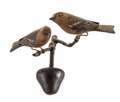 Viechtauer Singvogelpaar, Oberösterreich, 19. Jahrhundert - Möbel und Skulpturen