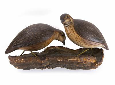 Viechtauer Vogelpaar - Wachteln, Oberösterreich 19. Jahrhundert - Nábytek
