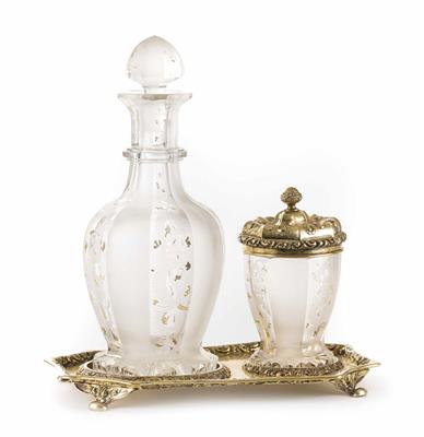 Wiener Biedermeier Zuckerwassergarnitur um 1840 - Antiques