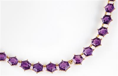 Amethystcollier - Schmuck, Uhren und Kleinkunst