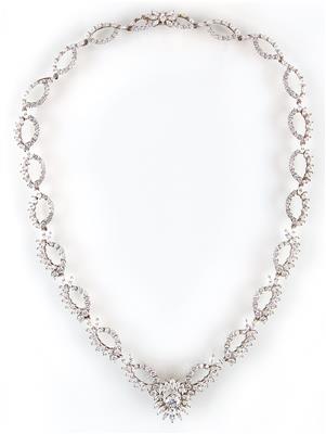 Brillant Diamantcollier zus. ca. 23,50 ct - Jewellery, Watches and Craftwork