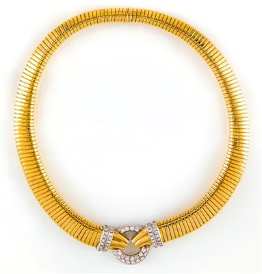 Brillantcollier zus. ca. 1,60 ct - Gioielli, orologi e arte minore