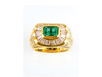 Diamant Smaragdring - Klenoty, Náramkové a malého umění