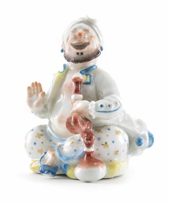 Sitzender Türke mit Wasserpfeife, Entwurf Paul Scheurich 1923, Meissen nach 1934 - Schmuck, Uhren und Kleinkunst