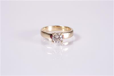 Brillantsolitärring 0,95 ct - Schmuck, Uhren und Kleinkunst